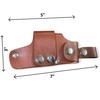 110 Knife Buck Leather Sheath | 3.75 Inch Blade (Brown)