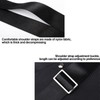 Shoulder Bag Portable Waterproof Adjustable Black Messenger Bag for Men