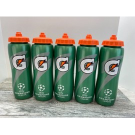 GATORADE SQUEEZE SPORTS WATER BOTTLE SOCCER CHAMPIONS LEAGUE  32 OZ lot of 5