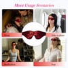 1 Pcs Blindfold for Adults Couples, Red Floral Lace Eye