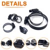 ISPINNER 30pcs Black Hose Clamps 6-51mm(1/4"-2") Adjustable Range 304 Stainless