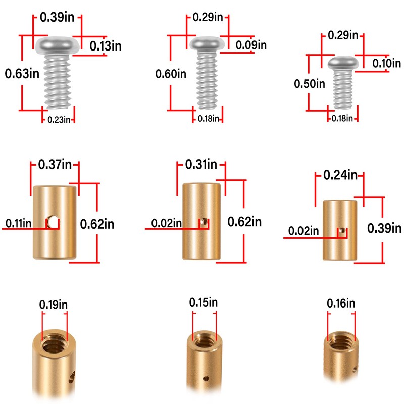 03336 Cable Stop Assortment, 24-Pack Universal Fit, Used on Control