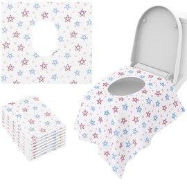 20 Pack Disposable Toilet Seat Covers – Waterproof & Hygienic Travel Toilet Seat Protectors – Adult & Child-Friendly – Potty Seat Cover Protectors (Stars)