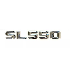 Unbranded #1 SL550 CHROME REPLACEMENT FOR MERCEDES REAR TRUNK EMBLEM BADGE NAMEPLATE DECAL