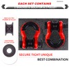 AMBULL Upgraded Snatch Block, 3/4" D Ring Shackle (2 Pack)