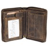 Greenburry Vintage Wallet, Dog Motif, Brown, Portrait Format, brown, Vintage