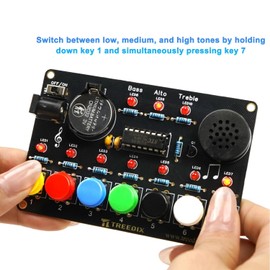Treedix Soldering Exercise Projects DIY Piano Soldering Project Kit, Circuit Boards Exercise Board, Electronic Soldering Exercise Set for Beginners, Students and DIY Enthusiasts