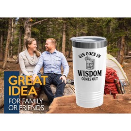 Gin Tonic lover White Edition Viking Tumbler 20oz - Gin Tonic in - Bartender Drink Lover Colleagues Funnny Pub Bar Alcohol Lover Brew Humor Bachelor Party