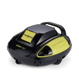 Vicorca Automatic Robotic Pool Cleaner, 150 Mins Runtime Cordless Pool Vacuum, Self-Parking for Above-Ground Pools up to 914 Sq.Ft.