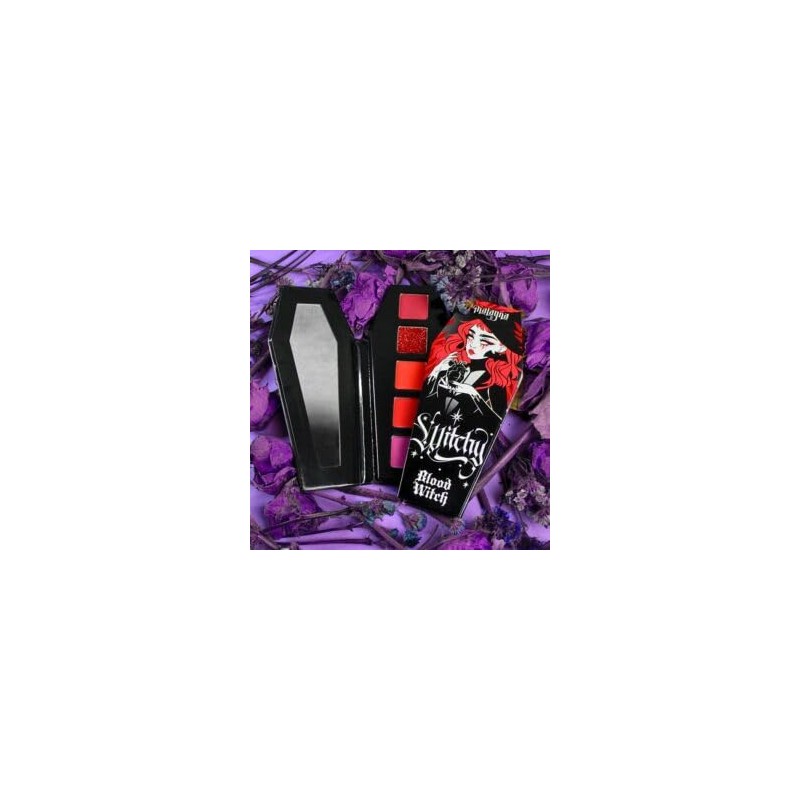 Malagna Cosmetics Paleta de Sombras de ojos 5 tonos rojos