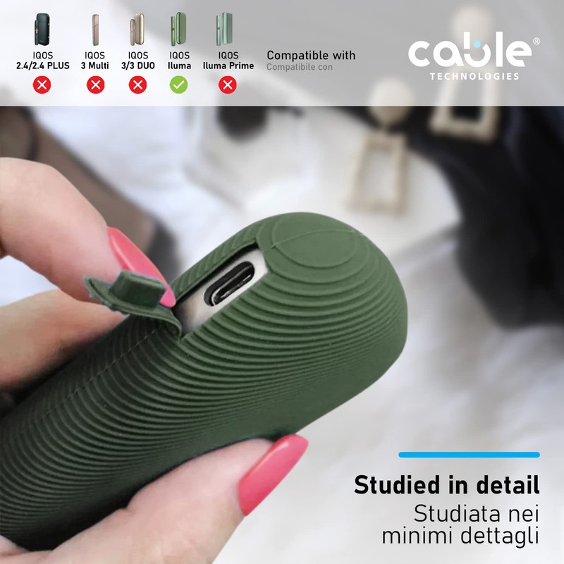 Case Compatible with IQOS ILUMA, Cover + Magnetic Faceplate, Magnetic