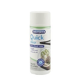 Interpet Quick Clear Aquarium Fish Tank Treatment, 125 ml, Rapidly Clears Cloudy Water, Natural and Safe Ingredients, for Freshwater Aquariums