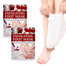 Foot Mask, 2 Pairs Foot Mask, Callus Remover, Exfoliating Calluses Dead Skin, Callus Removal, Foot Mask, Callus and Dead Skin Removal, Idea for Men and Women