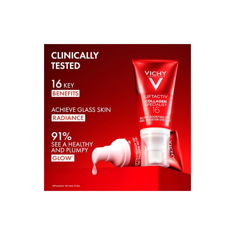 Vichy Liftactiv Collagen Specialist 16 Glow Gel Sérum Facial, 50