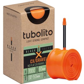 X-Tubo Tube - CX/Gravel - 700c/30" - 60mm Valve - Black