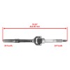 Caltric Rear Axle Drive Shaft Outside Gasket For Kawasaki Mule