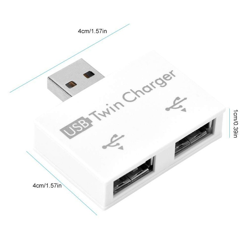HUB USB 2.0 2 Puertos, Mini USB Hub Kit de