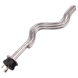 DERNORD 240V 6500W Tri-clamp Ripple Heating Element Stainless Steel Immersion Water Heater with 3-Wire Electrical Locking Plug (1.5 Inch Tri clamp)