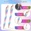 Wincredulous Retractable Metal Ballpoint Pens, 1.0mm Glitter Click Ball Pens,Black