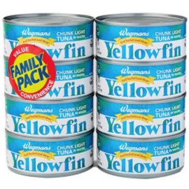 Wegmans Yellowfin Chunk Light Tuna in Water, 6 Oz Family Pack (6 Pack)