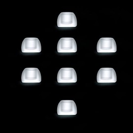 Autiphon Ear Domes for ITC CIC Hearing Aids, Recommend for Autiphon AT216 or Other Similar Devices (XS * 8)