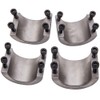 maXpeedingrods 4 Pack Steel Bolt On Tube Clamps 1.75" 4-Bolt
