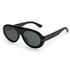SOJOS Trendy Flat Top Polarized Sunglasses for Women Men Retro