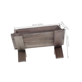 Hemobllo Wooden Nativity Manger Featuring Jesus Traditional Nativity Scene for Christmas Party Props and Church Decor Faithful Birth Representation and Versatile Holiday Ornament