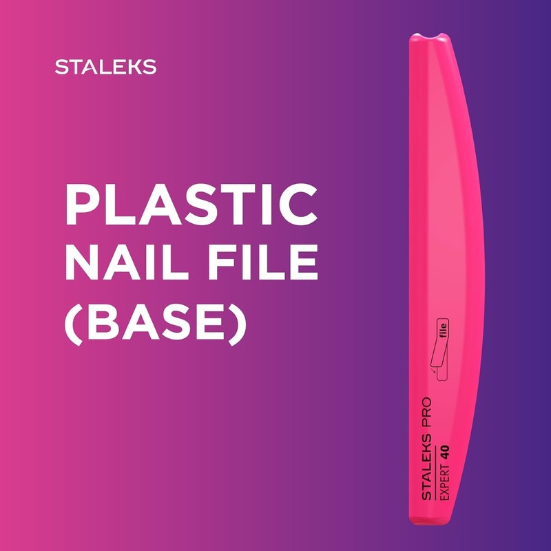 Staleks Pro EXPERT 40 Slanted Plastic Crescent Nail File BASE