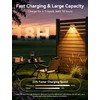 nibuuecer Solar Fence Lights Outdoor with Remote, 8 Pack 9