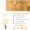 Cotanic E12 LED Bulb Dimmable 3000K Soft White, LED Candelabra