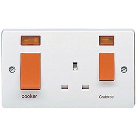 45A Cooker CON/SKT | SWITCHES/Socket OUTLETS Switch RANGES Electrical, 1 X Qty - 4521/31