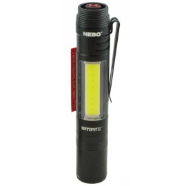 NEBO BitBright Flashlight 40 Lumen & 10 Lumen Modes, Black