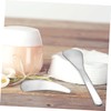 KOMBIUDA Set of 2 Metal Makeup Spatulas Skincare Tool Comfortable