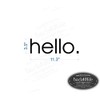 Back40Life - Hello Front Door Vinyl Decal (E-005d)