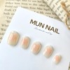 Peach cheek nail tip - short oval / 복숭아 치크네일팁