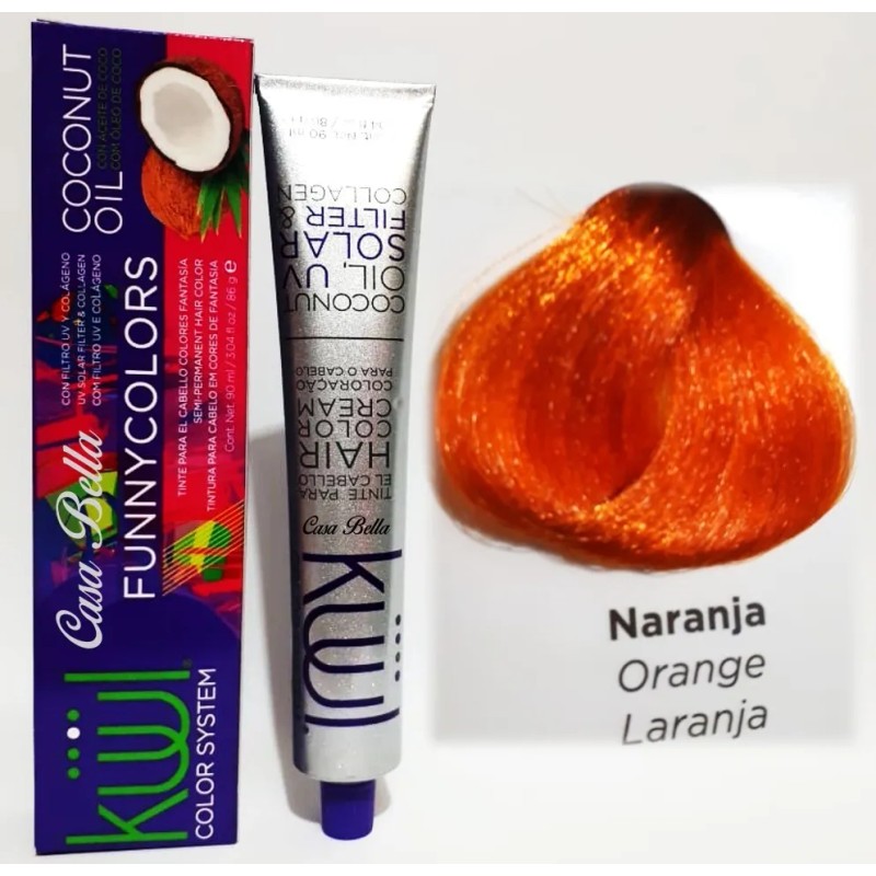Tinte Küül Funny colors tono naranja para cabello