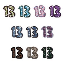 Tabanzhe No. 13 Temporary Tattoo - Persistent Simulation Easy to Use Concert Support Temporary Tattoo Universal in Party Concert Music Festival(Multicolored)