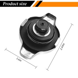 HZEL Car Radiator Cap, OEM#16401-31650 Stainless Steel Vehicle Coolant Reservoir Tank Cover Replacement, Automobile Radiator Cover Accessories, Compatible with Avalon Venza ES300h GS350