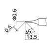 Hakko T18-C05 Soldering Iron Tip Bevel Shape 0.5mm /45° x