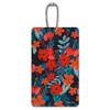 Cecilie Flowers Pattern Luggage Card Suitcase Carry-On ID Tag