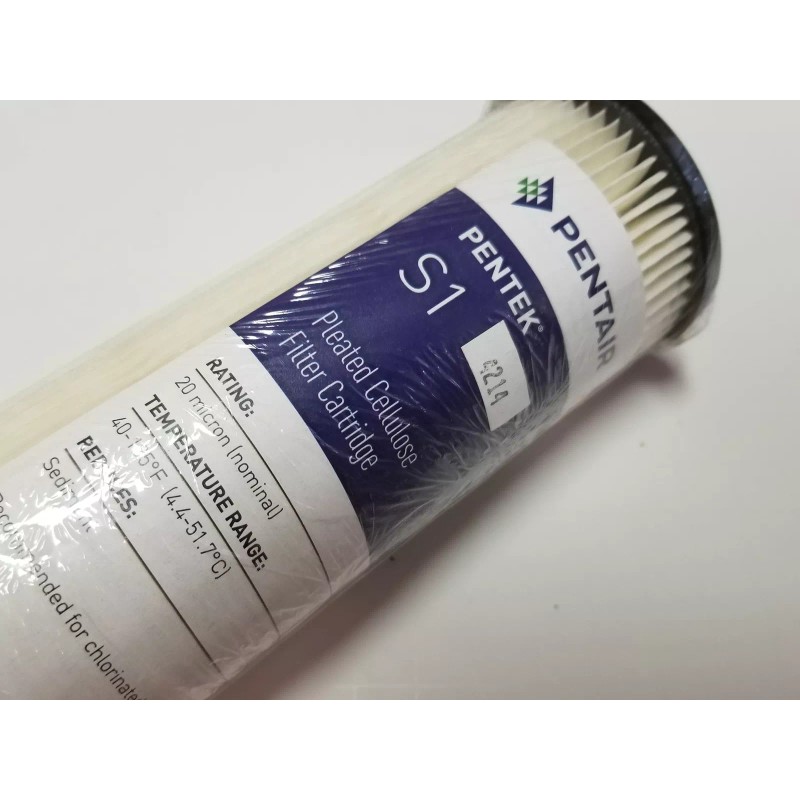 Filter Pentair Pentek S1 Pleated Cellulose Filter Cartridge Chlorinated Water