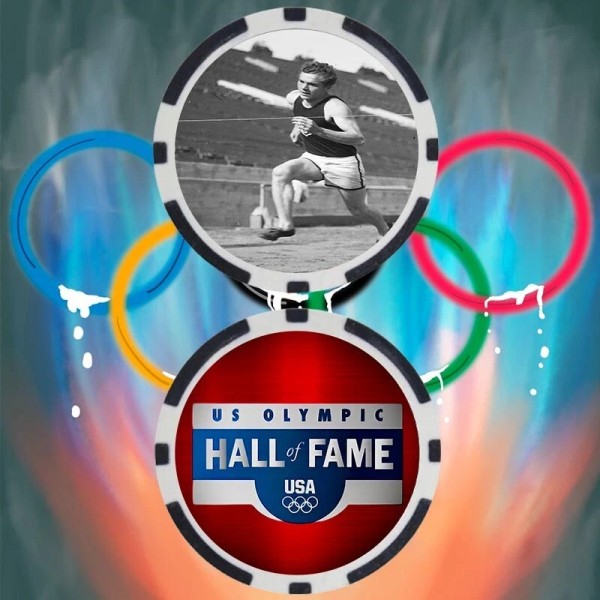 Olympics Charley Paddock Track & Field Olympian Collectible Poker Chip