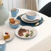 September Promotion Stoneware Embossed 16pc Dinner Set Hot Selling Kitchen