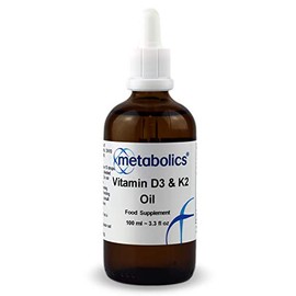 Vitamin D3 & K2 Supplement 100ml | 294 Servings Per Container (1000IU) | Made in The UK | Nothing Added