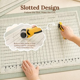 XL Slotted Quilting Ruler for Guide Fabric Cutting, Sewing, Crafting