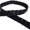 Hackett London Men's LTHR Flat Plait Belt, Black, XL