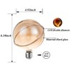 Sunaiony Large Globe Decorative Light Bulb 40 Watt Equivalent, LED