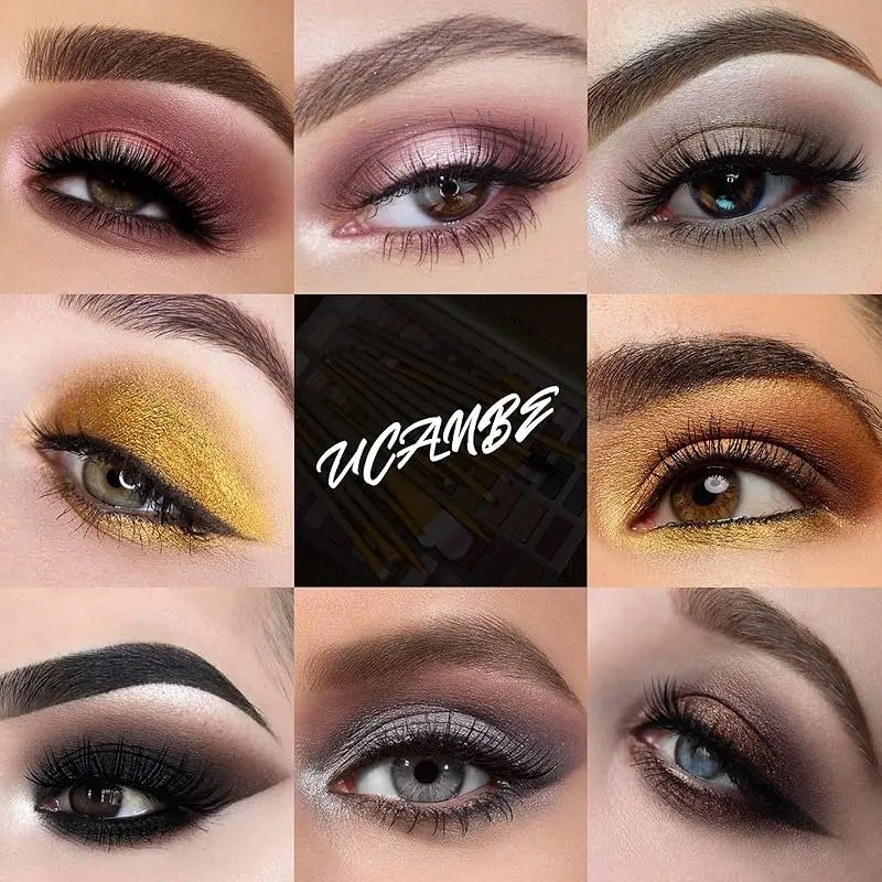 Ucanbe Paleta 60 Sombras Nude Con Brochas Mate Y Brillante