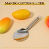 Silver Mango Slicer, Mango Cutter Tool Watermelon Cutter Slicer Tool,